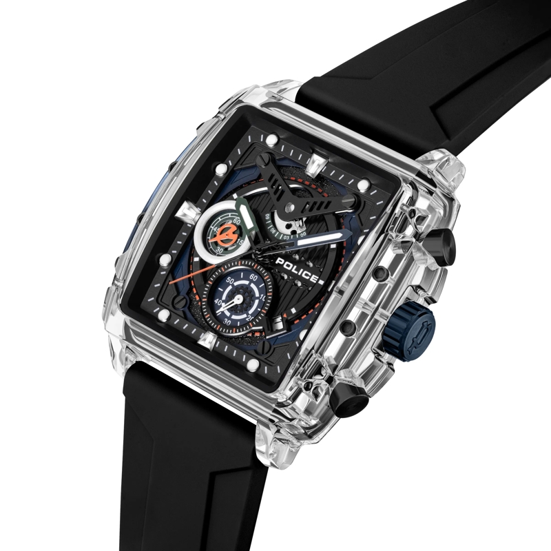 Police Automatikuhr Quarzuhr Clout schwarz(Image 2)