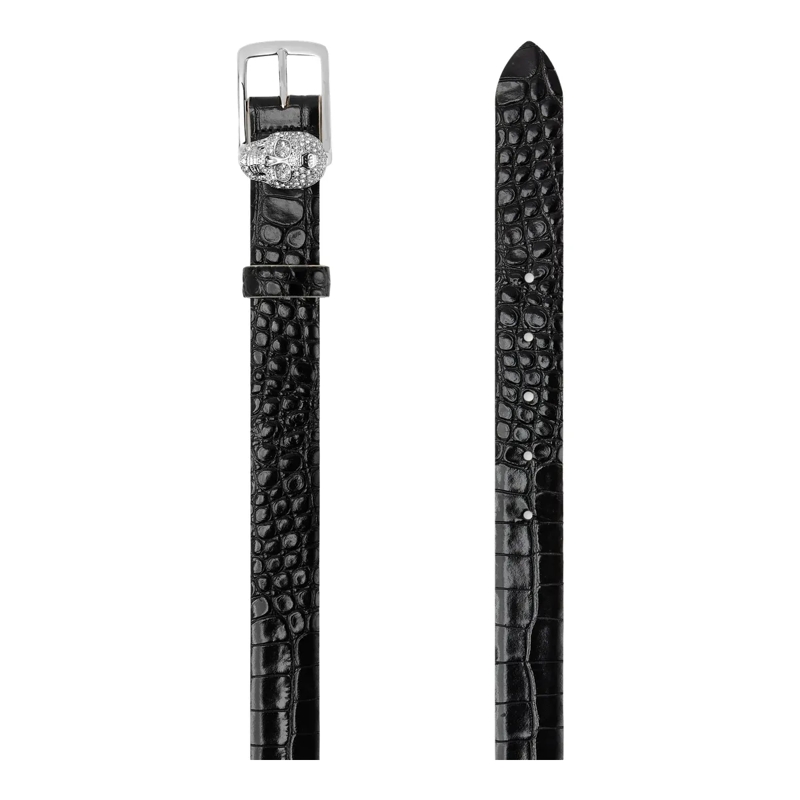 Philipp Plein Gürtel Gürtel Skull Crocco Print schwarz(Image 2)