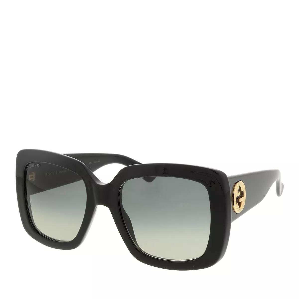 Gucci Gg0141sn 001 53 Woman Acetate Black Grey Occhiali Da Sole 