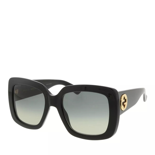 Gucci GG0141Sn-001 53 Woman Acetate Black-Grey Sunglasses