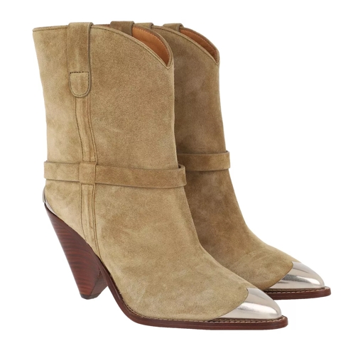 Isabel Marant Iconic Ankle Boots Leather Beige Bottine