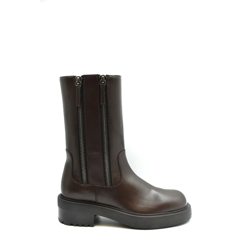 Giuseppe Zanotti Bottes Leather Ankle Boots Brown