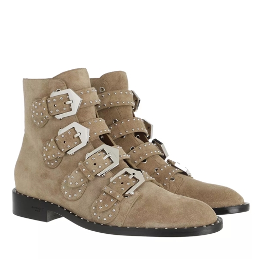 Givenchy Buckled Ankle Boots Suede Pumice Beige Enkellaars