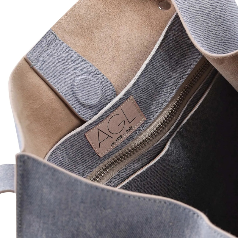 Agl Crossbodytas Schultertasche aus Leder blau(Image 5)