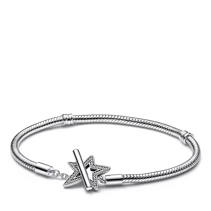 Pandora Armband Pandora Momente Asymmetrische Stern T-Bar Schlange