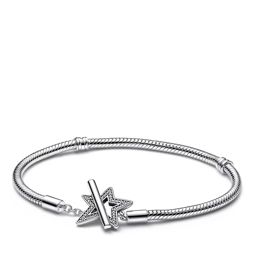 Pandora Pandora Momente Asymmetrische Stern T-Bar Schlange Bracelet