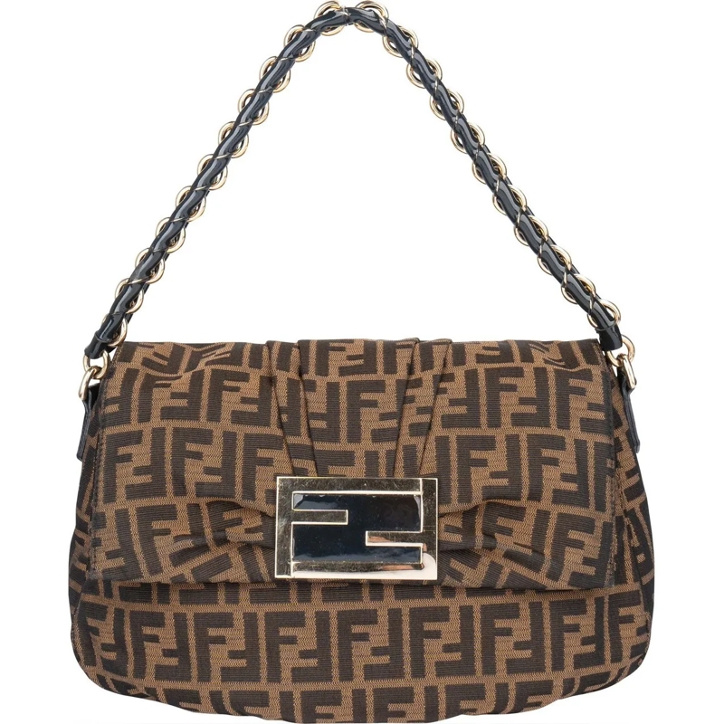 Fendi Schultertasche Fendi FF Monogram Jumbo Baguette Shoulder Bag mehrfarbig