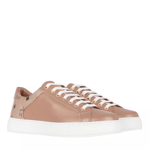 MCM Lace Up Sneakers Champagne Gold Low-Top Sneaker