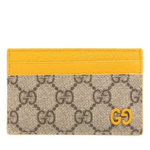 Gucci GG Detail Cardholder Beige / Orange Card Case