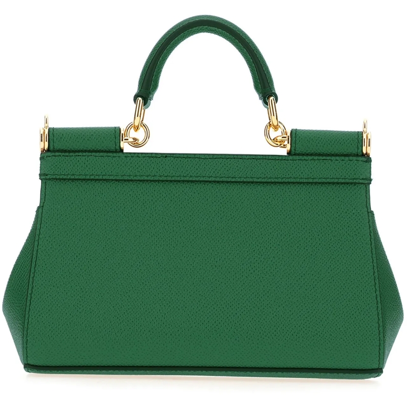 Dolce&Gabbana Fourre-tout Dolce&gabbana Emerald green leather small Sicily h grün(Image 3)