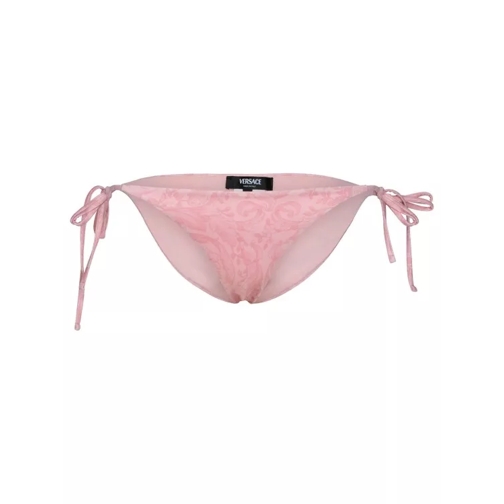 Versace Barocco' Pink Polyester Blend Bikini Bottoms Pink 