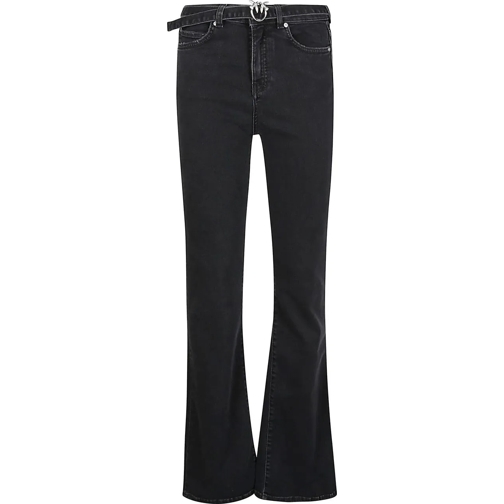 Pinko Magere Been Jeans Flora Flare Jeans Black schwarz