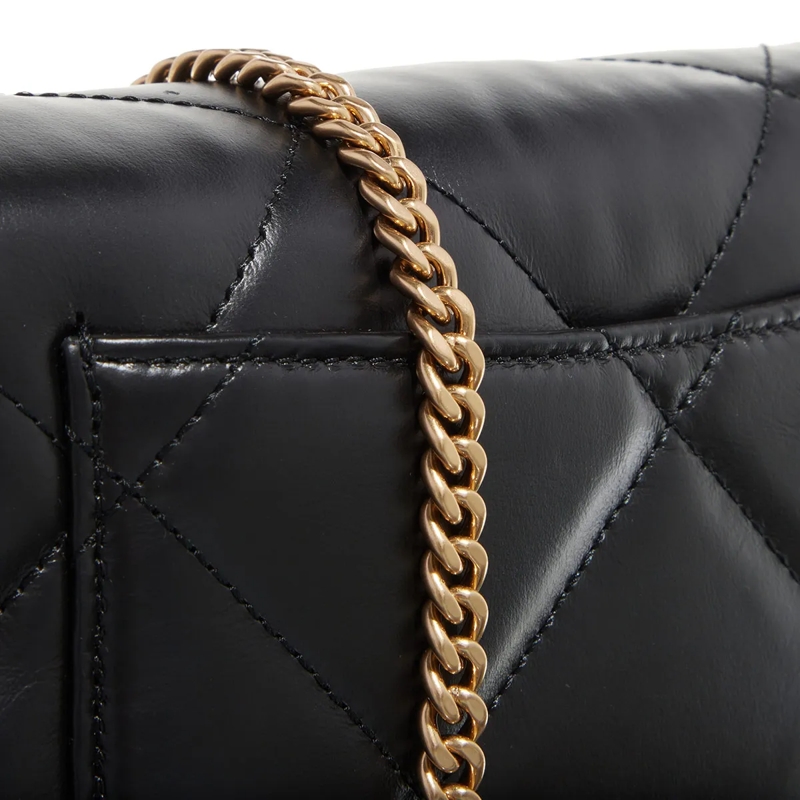 Tory Burch Wallet On A Chain Kira Diamond Quilt Chain Wallet Black(Image 4)