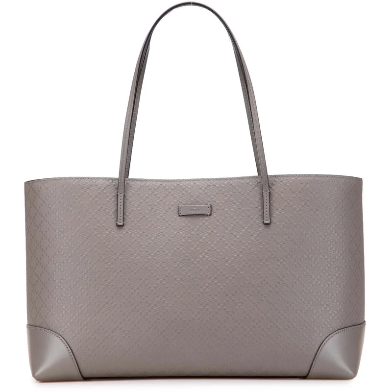 Gucci Shopper Diamante Leather Bright Hilary Lux Tote grau