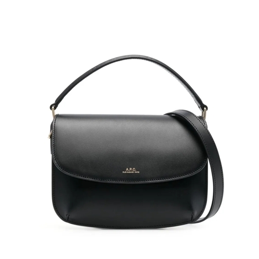 A.P.C. Leather Shoulder Bag Black Borsa a tracolla