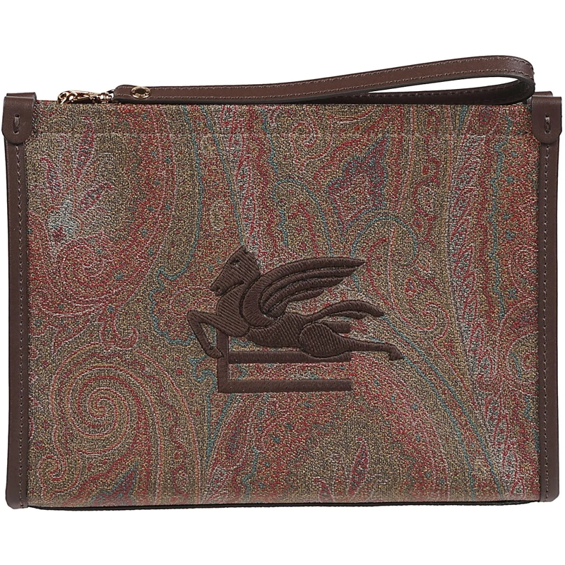 Etro Tote Medium Arnica Pochette Brown braun
