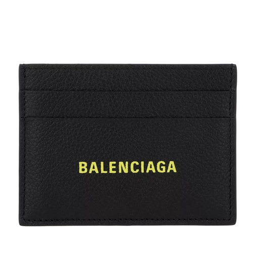 Balenciaga Credit Card Holder Black/Fluo Yellow Kartenhalter