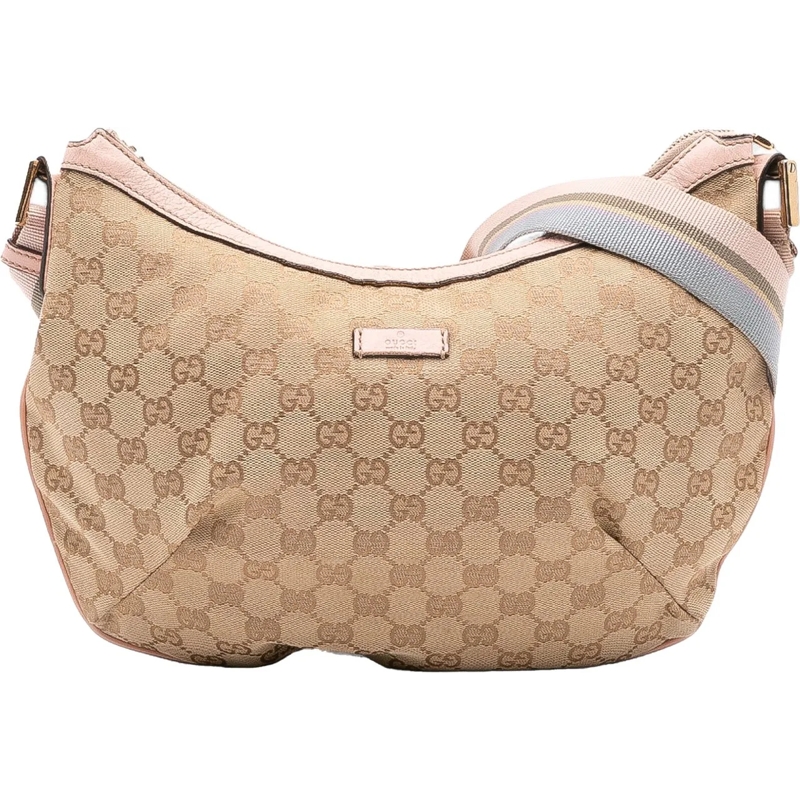 Gucci Sac à bandoulière GG Canvas Web Crossbody braun
