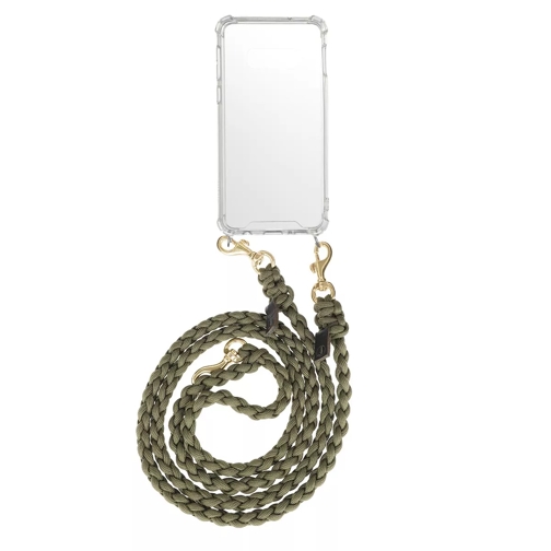 fashionette Smartphone Galaxy S10e Necklace Braided Olive Portacellulare a borsetta