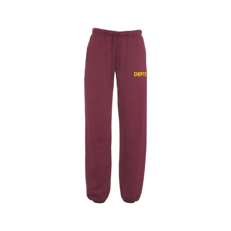 Department Five joggingbroek Relaxed Fit Red Jogging Pants With Elastic Waist A Burgundy