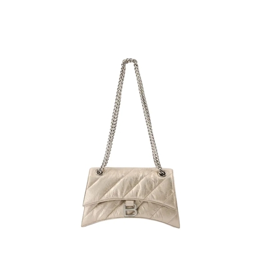 Balenciaga Crush Chain S Crossbody - Leather - Beige Neutrals Schultertasche