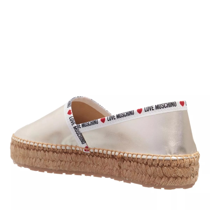 Love Moschino Rope Platino Espadrille