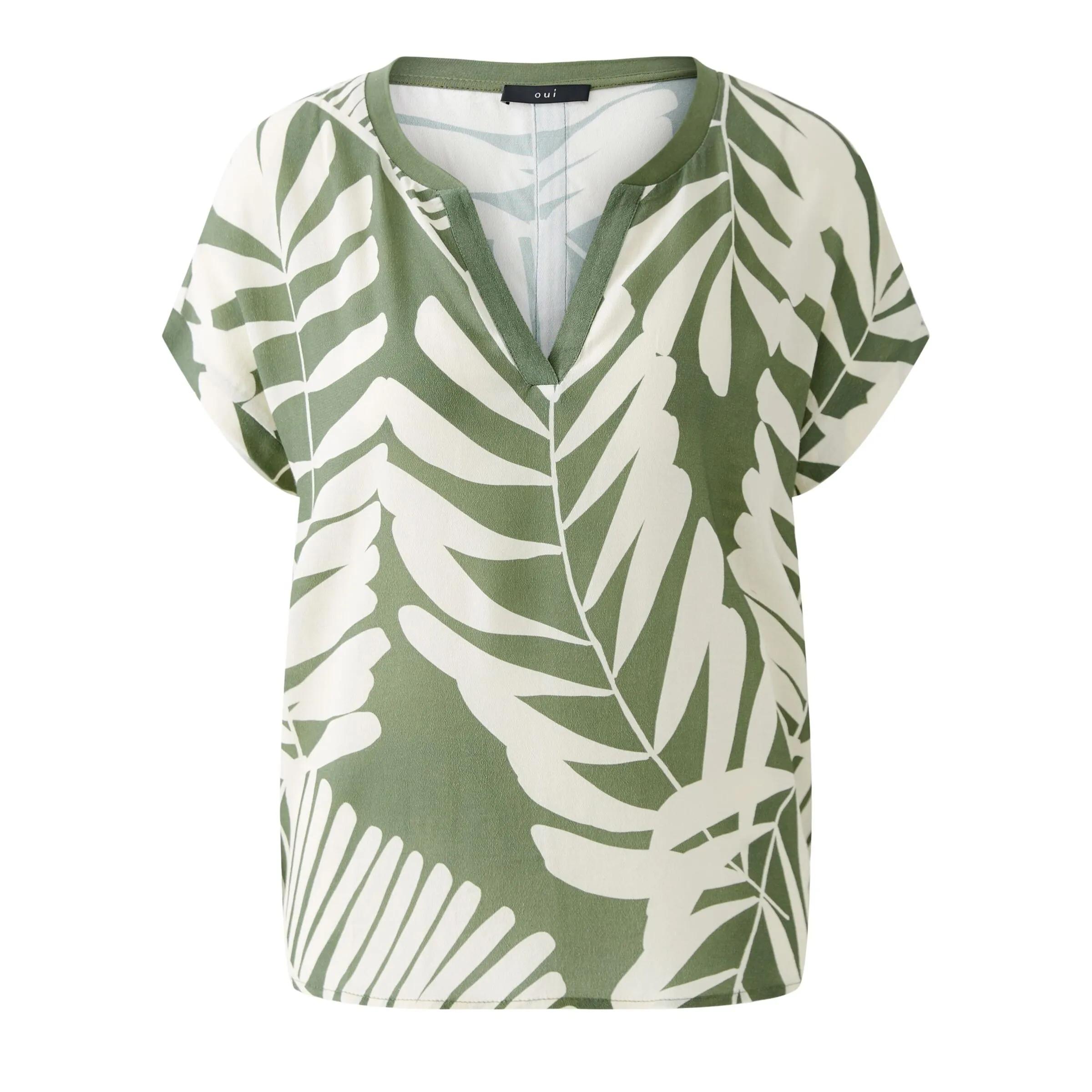 Thumbnail - Oui - Blusenshirt - Größe 38 DAMEN - grün