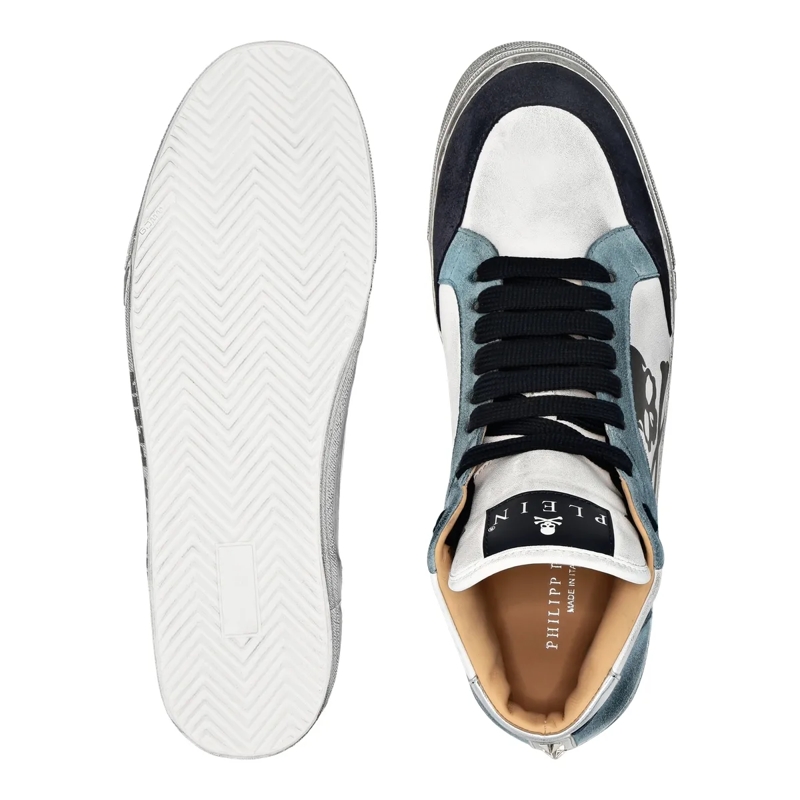 Philipp Plein Low-Top-Sneaker High-Top Turnschuhe Retrokickz weiss(Image 4)