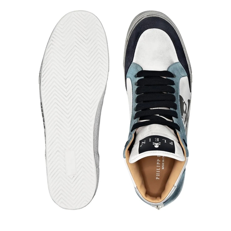 Philipp Plein Low-Top-Sneaker High-Top Turnschuhe Retrokickz weiss(Image 4)