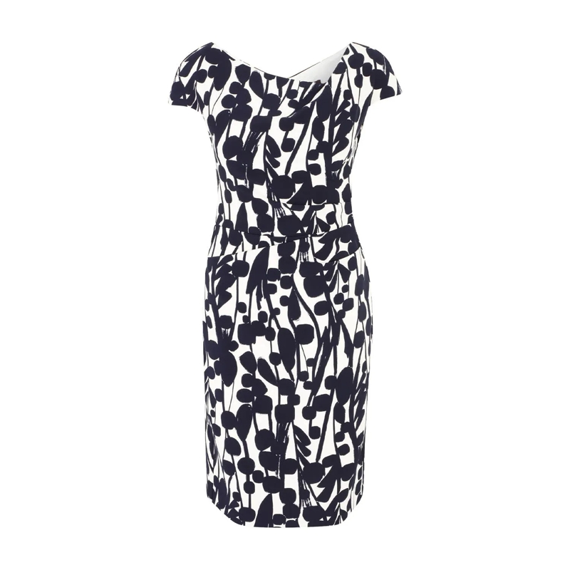 Vera Mont  Cockailkleid mit Muster Dunkelblau