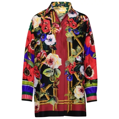 Dolce&Gabbana Multicolor Silk Shirt Multicolor 