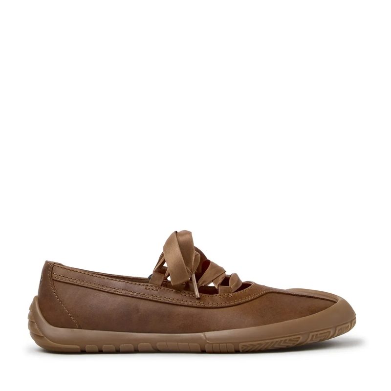 Camper Ballerinas - Zertifikat der Leather Working Group- Schuhmach mittel-braun