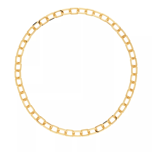 PDPAOLA Small Signature Chain Necklace  Gold Collier court
