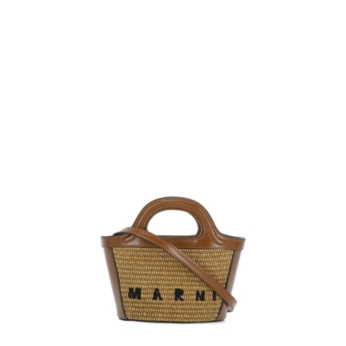 Marni Crossbodytas Tropicalia Micro Hand Bag Brown