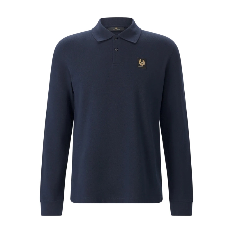 Belstaff Poloshirt Langärmeliges Poloshirt blau(Image 5)