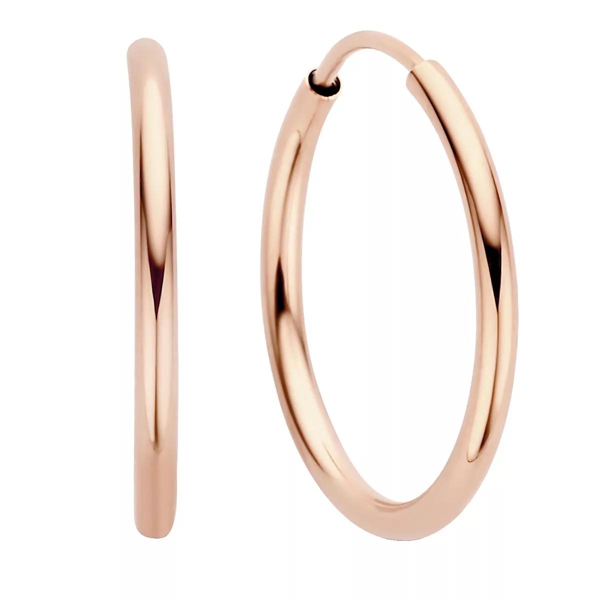 Isabel Bernard Ohrringe - La Concorde Cerise 14 karat hoop earrings - Gr. unisize - in Quarz - für Damen