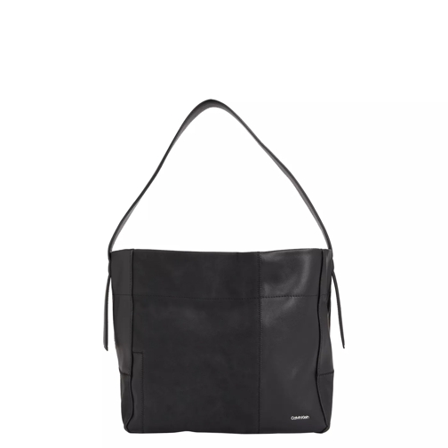 Calvin Klein Calvin Klein Texture Schwarze Handtasche K60K61165 Schwarz Hobo Bag
