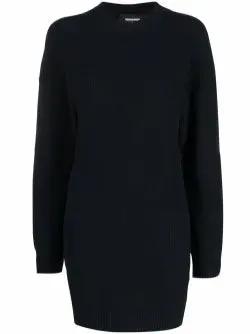 Thumbnail - Dsquared2 - Ribbed-Knit Short Dress - Größe S - schwarz