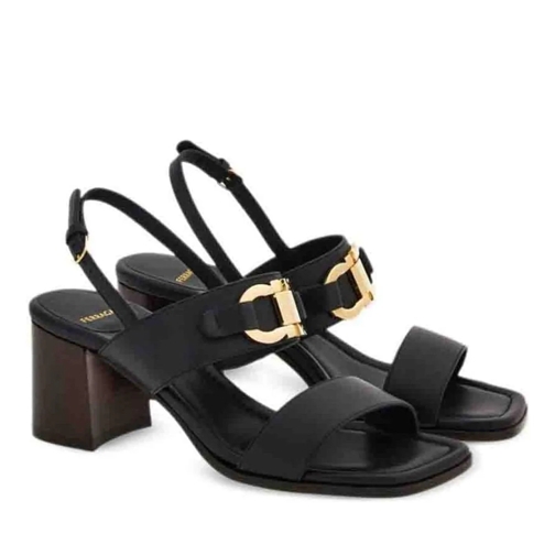 Salvatore Ferragamo Sandales à talons Sandals Black schwarz