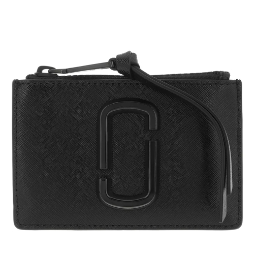 Marc Jacobs The Snapshot DTM Top Zip Multi Wallet Leather Black Kartenhalter