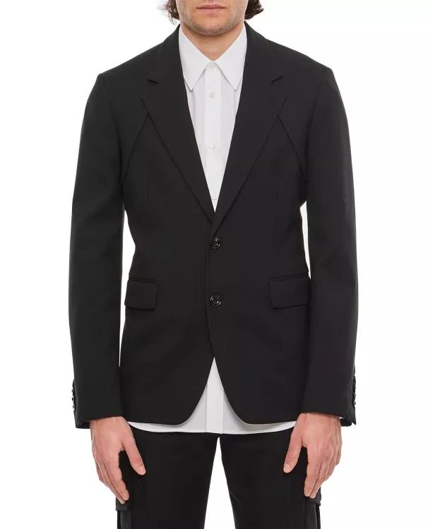 Alexander McQueen - Wool Gabardine Harness Jacket - Größe 50 - black