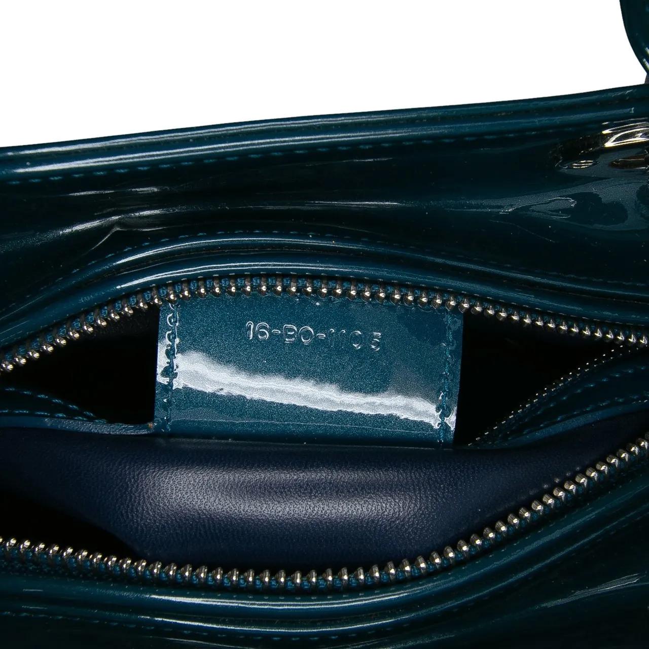 Thumbnail - Christian Dior Hobo Bags - Medium Patent Lady Dior - Gr. unisize - in Blau - für Damen