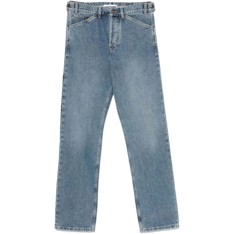 Moschino Jeans à jambe droite Trousers Denim blau