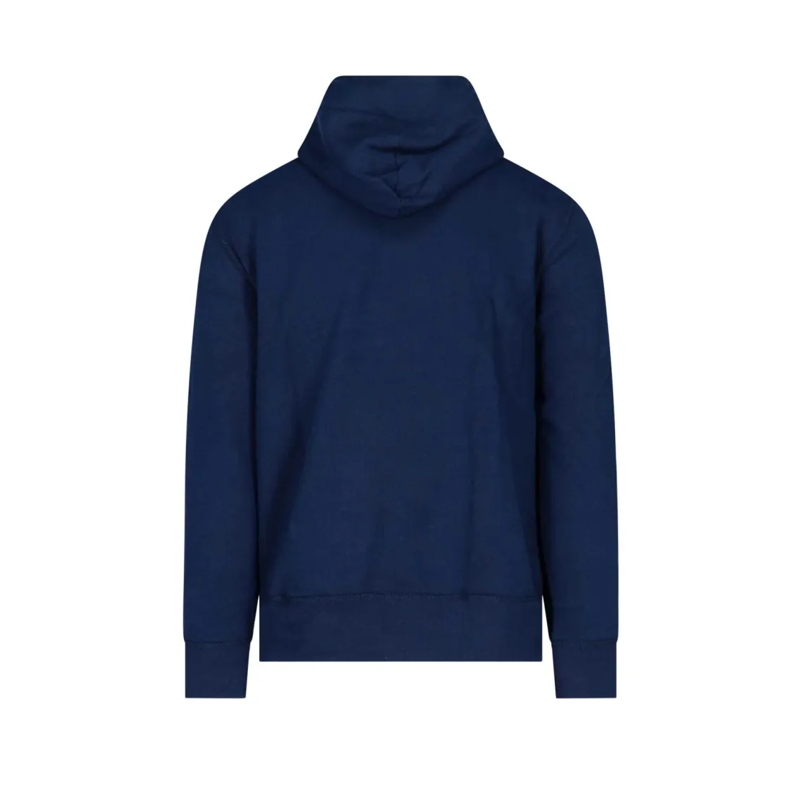 Polo Ralph Lauren  Hoodie, In Blue Cotton Blend, Navy Tone Blue
