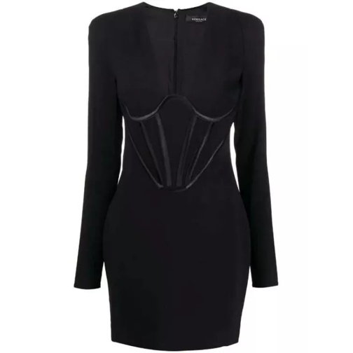 Versace Corset-Style Minidress Black 