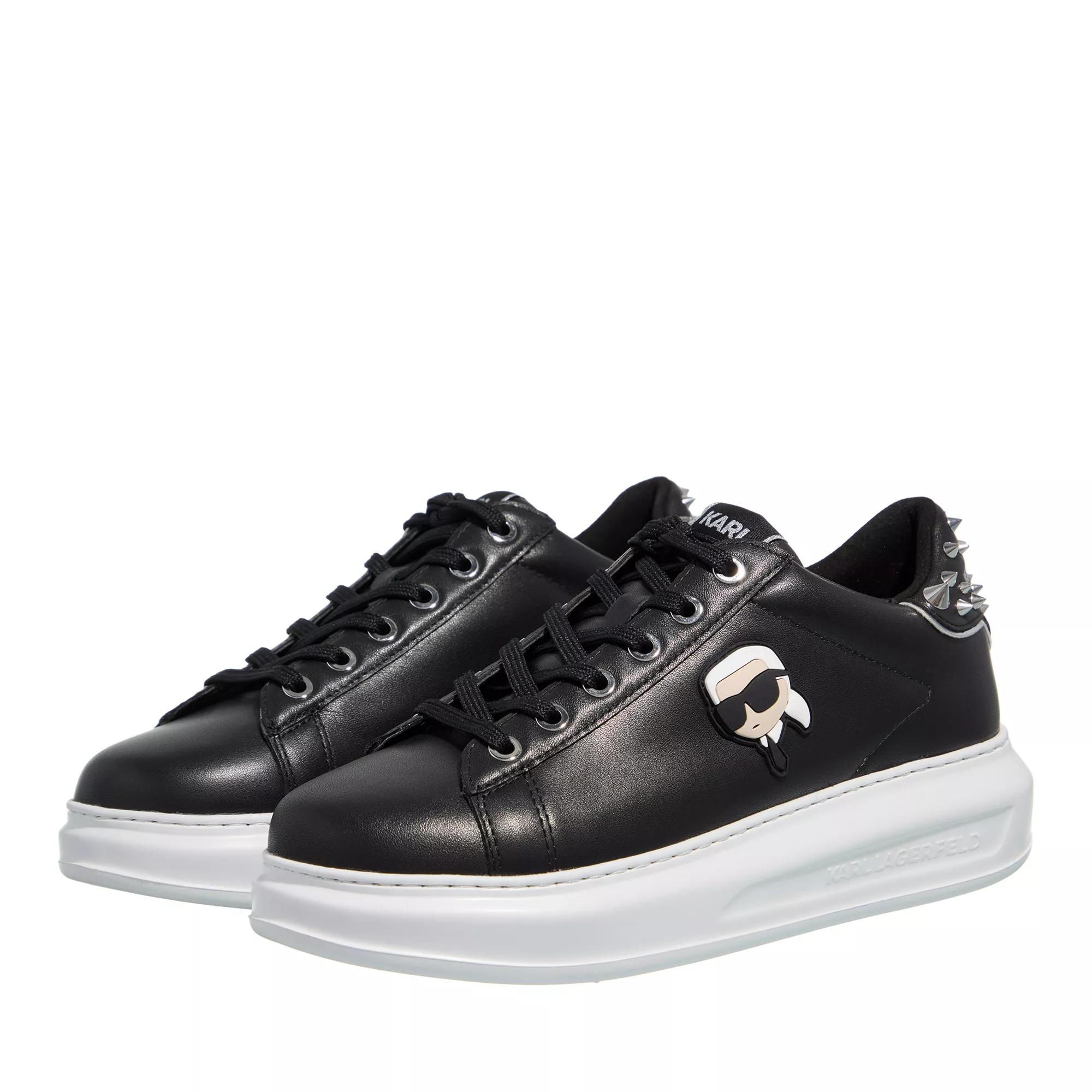 Karl Lagerfeld Kapri Karl Nft Stud Tab Black Lthr Low-Top Sneakers