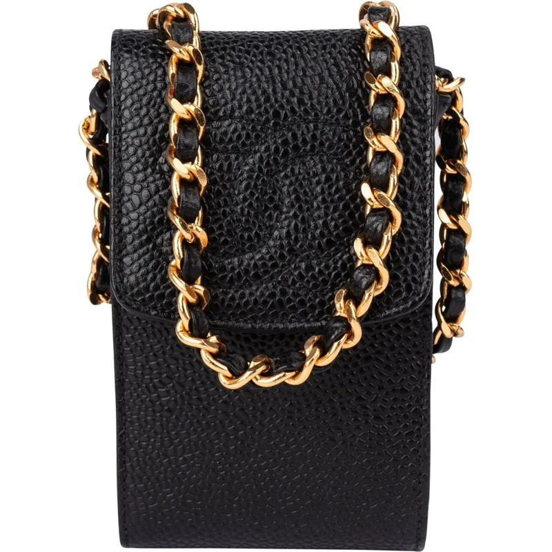 Chanel Tote Chanel Caviar Leather CC Mini Crossbody Bag schwarz
