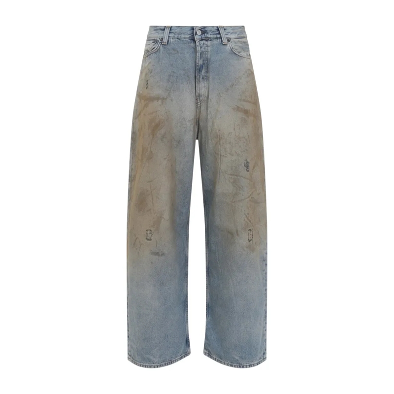 Acne Studios Jeans Faded Blue Wide-Leg Jeans Blue