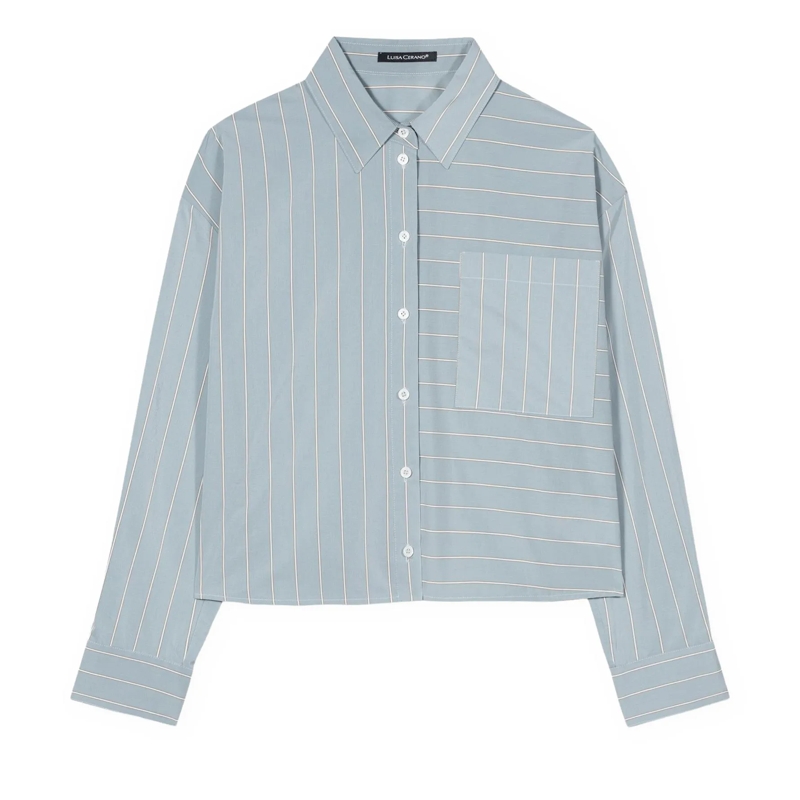 Luisa Cerano Top Hemdbluse mit Streifen the preppy stripe