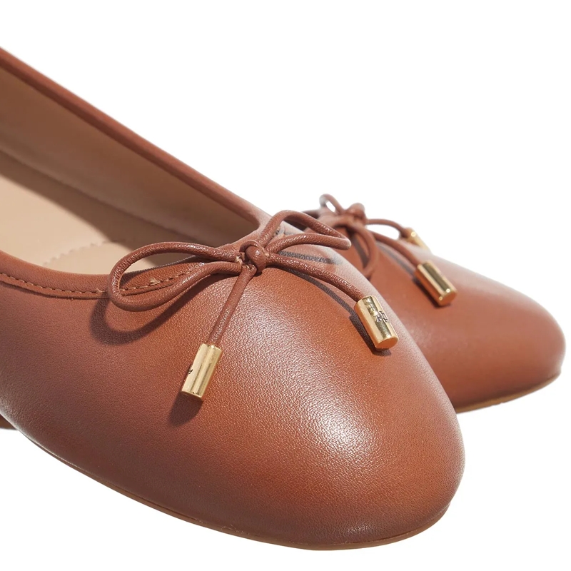 Lauren Ralph Lauren Ballerinas Jayna Flats Ballet Deep Saddle Tan(Image 9)